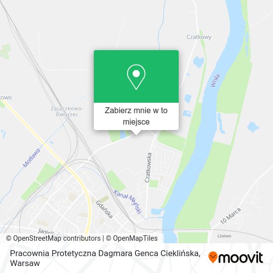 Mapa Pracownia Protetyczna Dagmara Genca Cieklińska