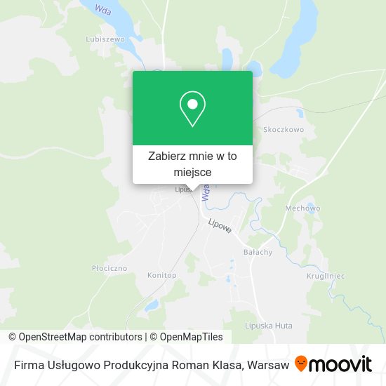 Mapa Firma Usługowo Produkcyjna Roman Klasa