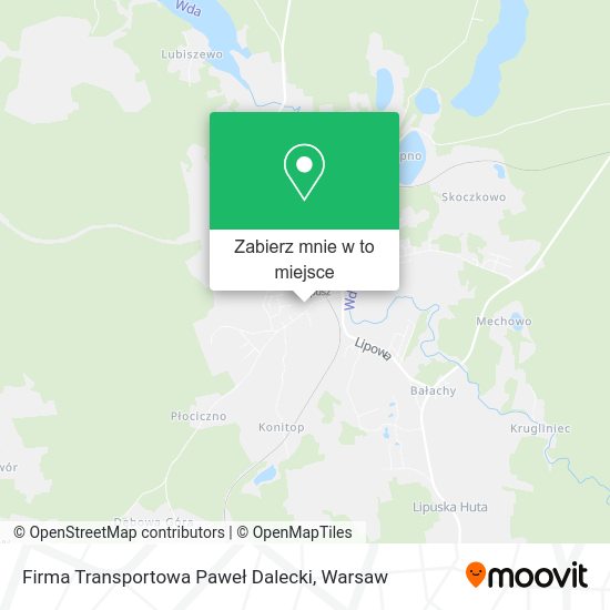 Mapa Firma Transportowa Paweł Dalecki