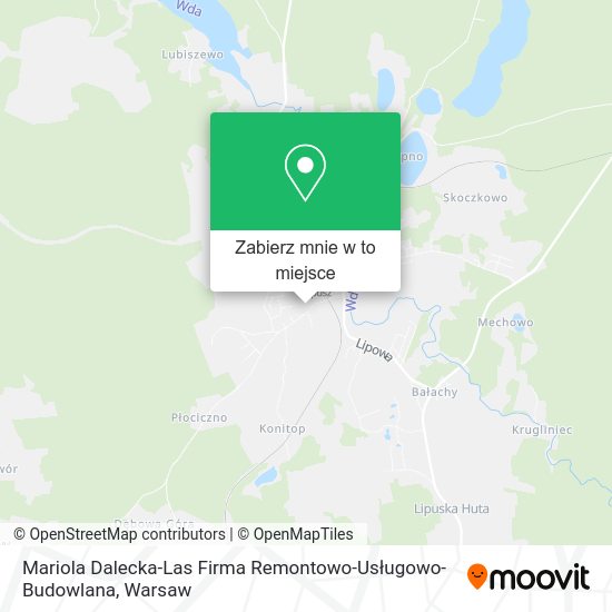 Mapa Mariola Dalecka-Las Firma Remontowo-Usługowo-Budowlana