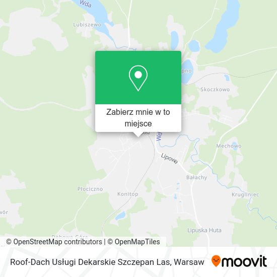 Mapa Roof-Dach Usługi Dekarskie Szczepan Las