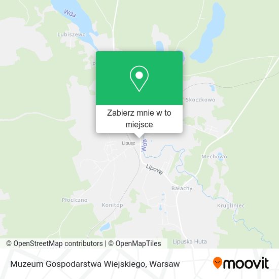 Mapa Muzeum Gospodarstwa Wiejskiego