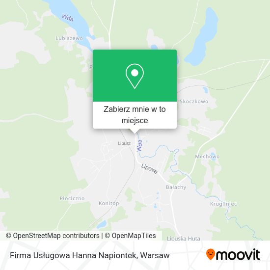 Mapa Firma Usługowa Hanna Napiontek