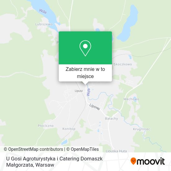 Mapa U Gosi Agroturystyka i Catering Domaszk Małgorzata