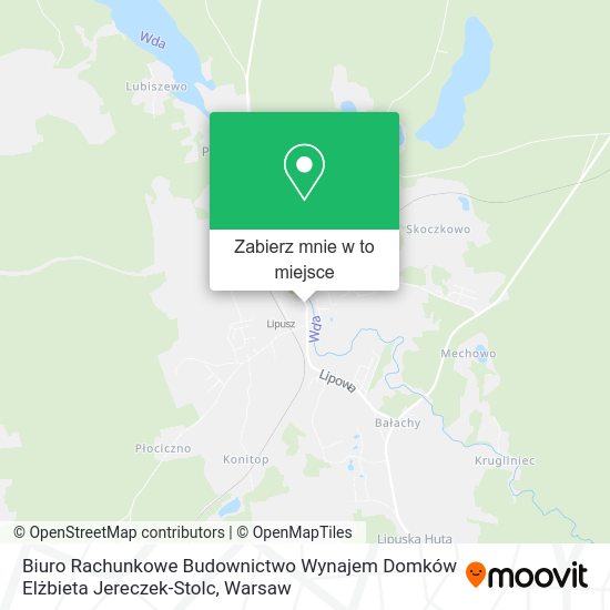 Mapa Biuro Rachunkowe Budownictwo Wynajem Domków Elżbieta Jereczek-Stolc