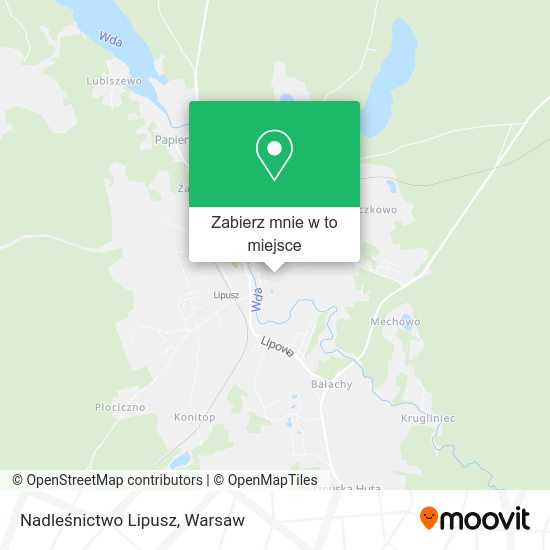 Mapa Nadleśnictwo Lipusz