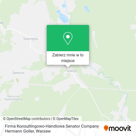 Mapa Firma Konsultingowo-Handlowa Senator Company Hermann Goller