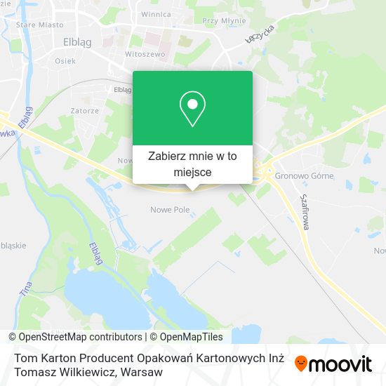 Mapa Tom Karton Producent Opakowań Kartonowych Inż Tomasz Wilkiewicz