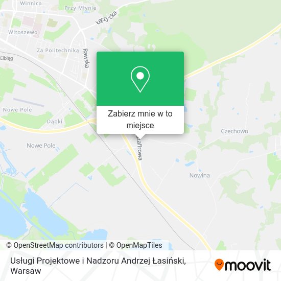 Mapa Usługi Projektowe i Nadzoru Andrzej Łasiński