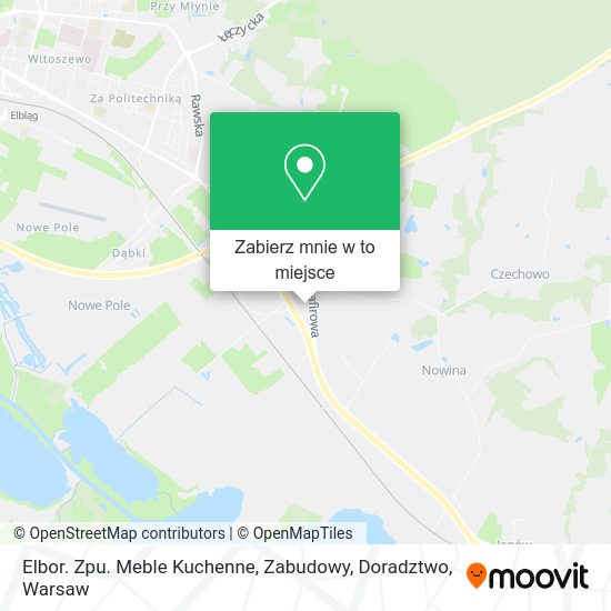 Mapa Elbor. Zpu. Meble Kuchenne, Zabudowy, Doradztwo