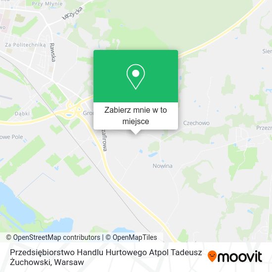 Mapa Przedsiębiorstwo Handlu Hurtowego Atpol Tadeusz Żuchowski