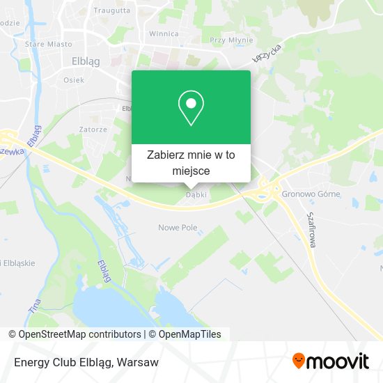 Mapa Energy Club Elbląg