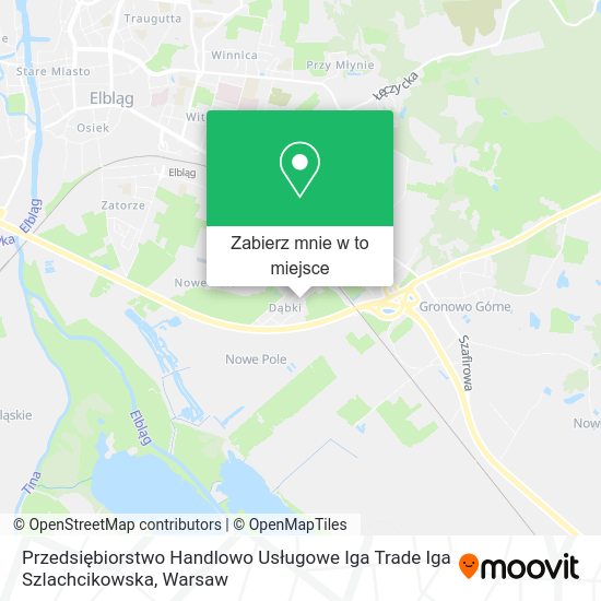 Mapa Przedsiębiorstwo Handlowo Usługowe Iga Trade Iga Szlachcikowska