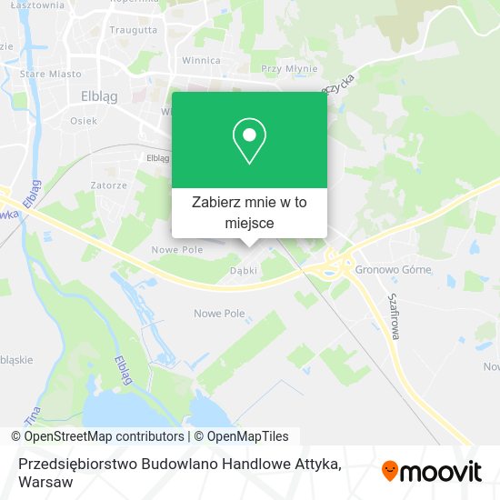 Mapa Przedsiębiorstwo Budowlano Handlowe Attyka