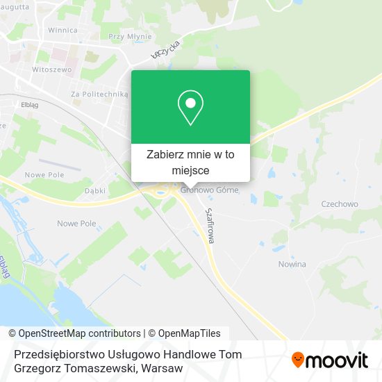 Mapa Przedsiębiorstwo Usługowo Handlowe Tom Grzegorz Tomaszewski