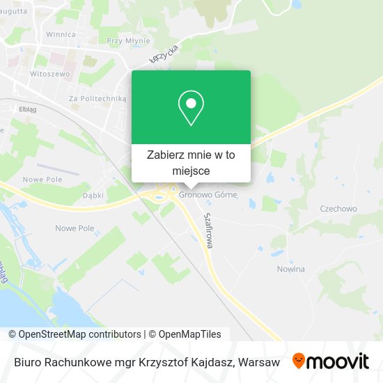 Mapa Biuro Rachunkowe mgr Krzysztof Kajdasz