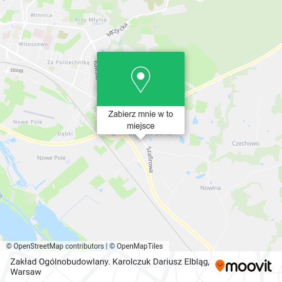 Mapa Zakład Ogólnobudowlany. Karolczuk Dariusz Elbląg