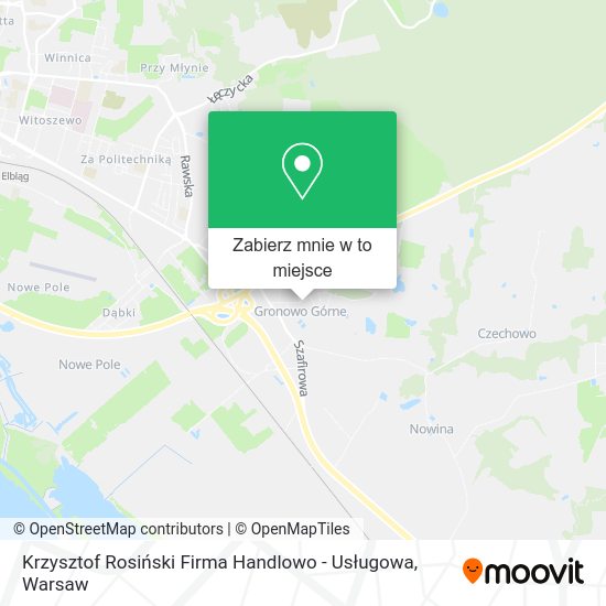 Mapa Krzysztof Rosiński Firma Handlowo - Usługowa