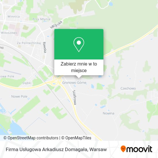 Mapa Firma Usługowa Arkadiusz Domagała