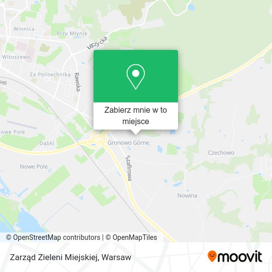 Mapa Zarząd Zieleni Miejskiej