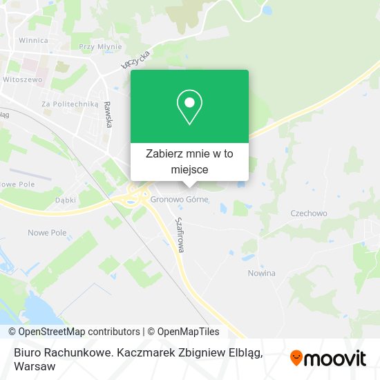 Mapa Biuro Rachunkowe. Kaczmarek Zbigniew Elbląg