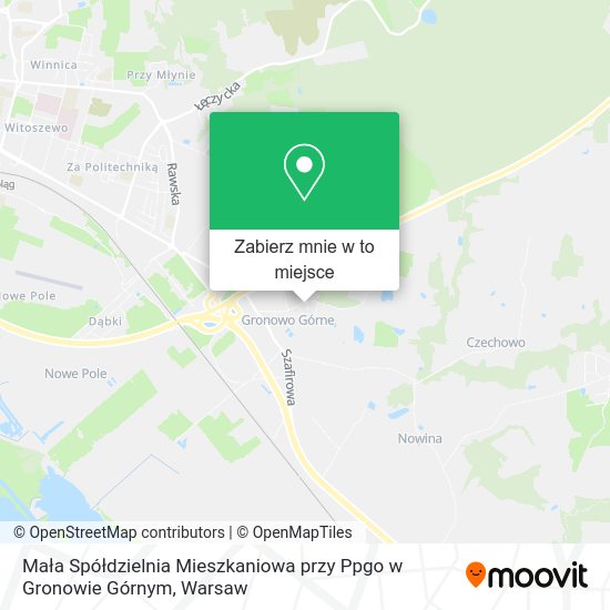 Mapa Mała Spółdzielnia Mieszkaniowa przy Ppgo w Gronowie Górnym