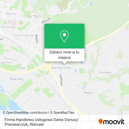 Mapa Firma Handlowo Usługowa Darex Dariusz Piwowarczyk