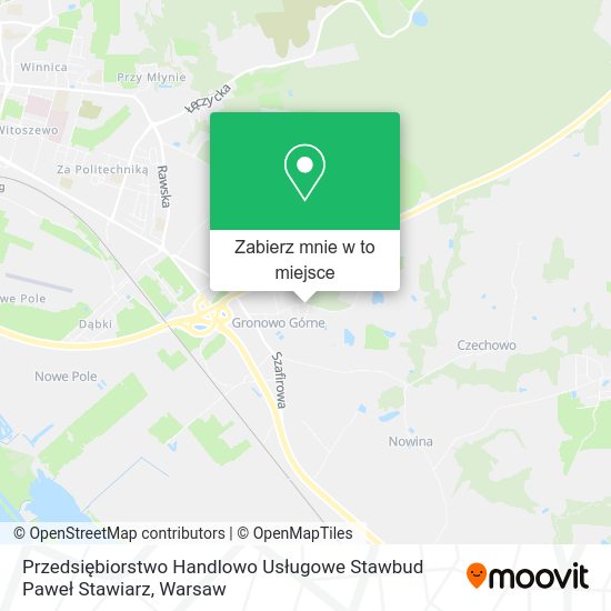 Mapa Przedsiębiorstwo Handlowo Usługowe Stawbud Paweł Stawiarz