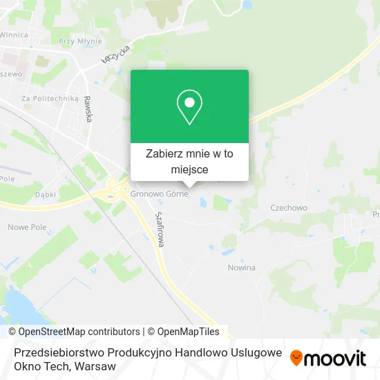 Mapa Przedsiebiorstwo Produkcyjno Handlowo Uslugowe Okno Tech