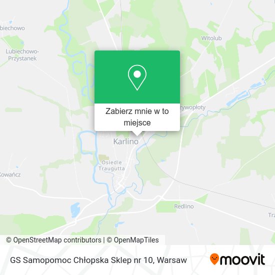 Mapa GS Samopomoc Chłopska Sklep nr 10