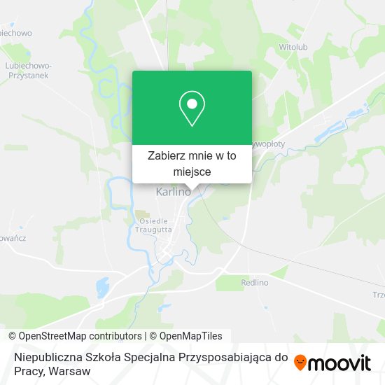 Mapa Niepubliczna Szkoła Specjalna Przysposabiająca do Pracy