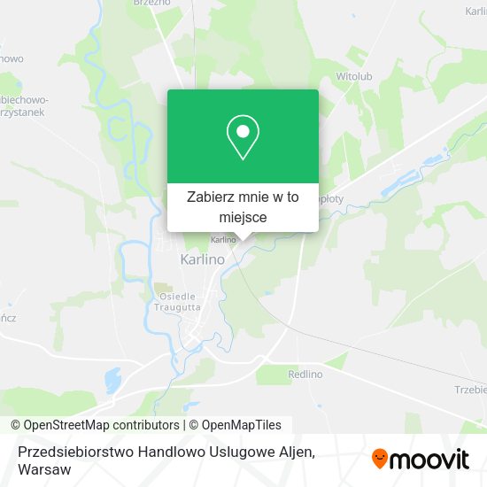 Mapa Przedsiebiorstwo Handlowo Uslugowe Aljen