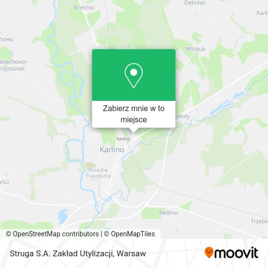 Mapa Struga S.A. Zakład Utylizacji