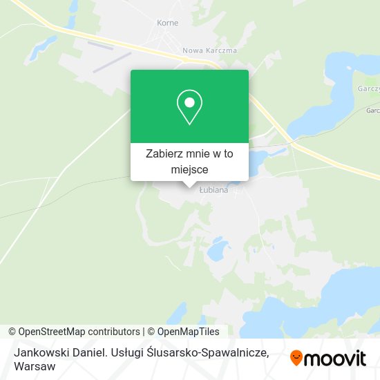 Mapa Jankowski Daniel. Usługi Ślusarsko-Spawalnicze