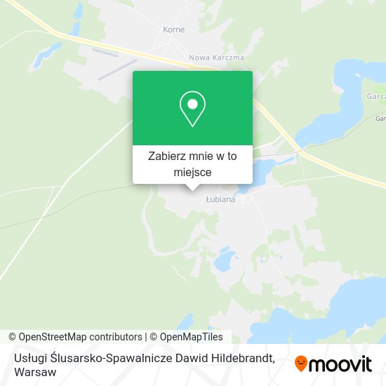 Mapa Usługi Ślusarsko-Spawalnicze Dawid Hildebrandt