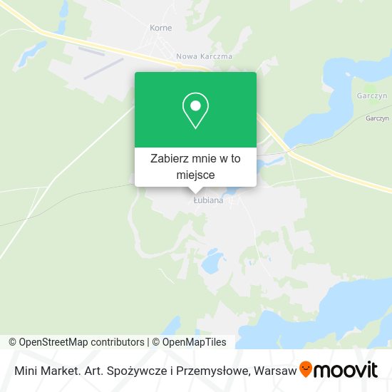 Mapa Mini Market. Art. Spożywcze i Przemysłowe