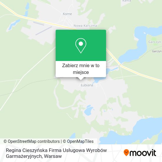 Mapa Regina Cieszyńska Firma Usługowa Wyrobów Garmażeryjnych