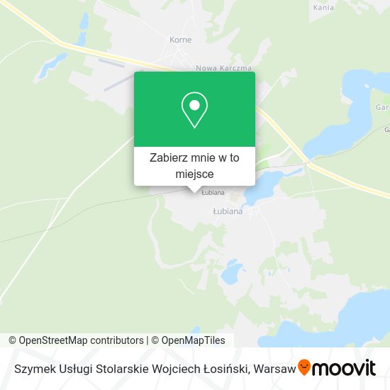 Mapa Szymek Usługi Stolarskie Wojciech Łosiński