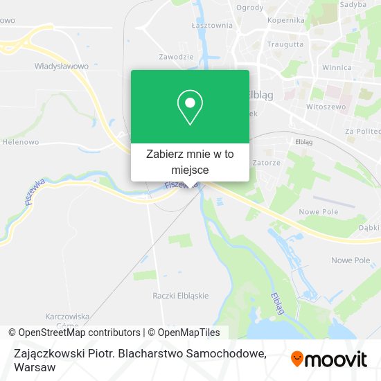 Mapa Zajączkowski Piotr. Blacharstwo Samochodowe