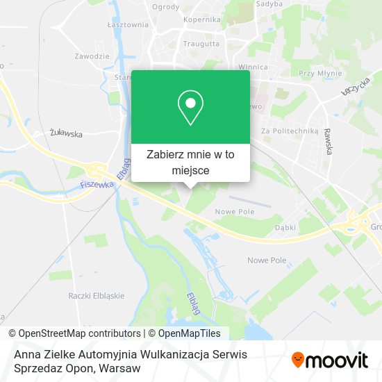 Mapa Anna Zielke Automyjnia Wulkanizacja Serwis Sprzedaz Opon