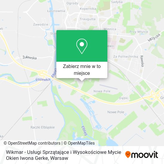 Mapa Wikmar - Usługi Sprzątające i Wysokościowe Mycie Okien Iwona Gerke