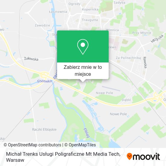 Mapa Michał Trenks Usługi Poligraficzne Mt Media Tech