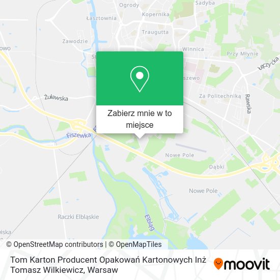 Mapa Tom Karton Producent Opakowań Kartonowych Inż Tomasz Wilkiewicz