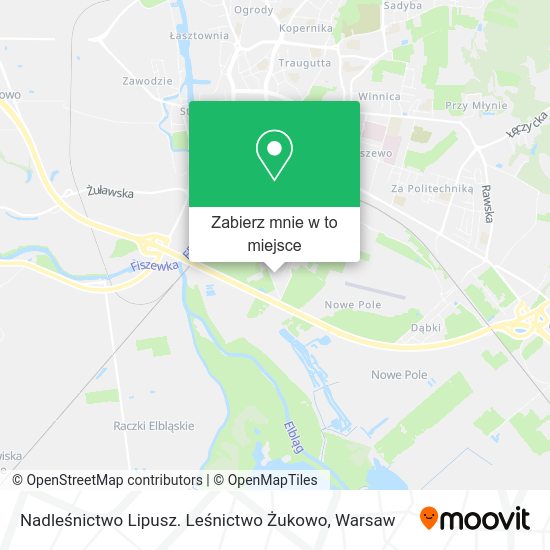 Mapa Nadleśnictwo Lipusz. Leśnictwo Żukowo