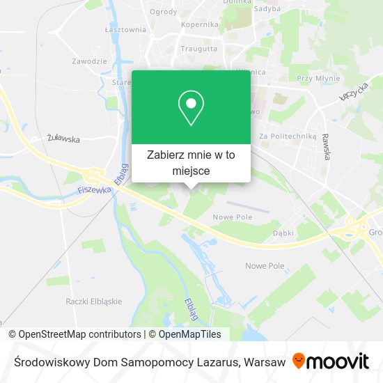 Mapa Środowiskowy Dom Samopomocy Lazarus