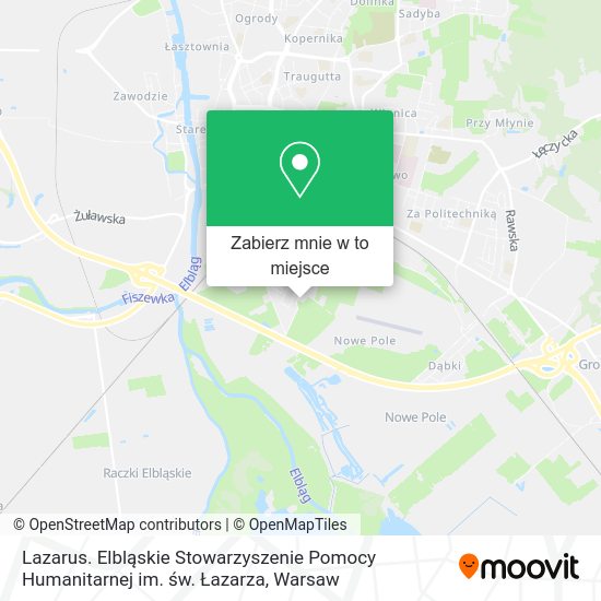 Mapa Lazarus. Elbląskie Stowarzyszenie Pomocy Humanitarnej im. św. Łazarza