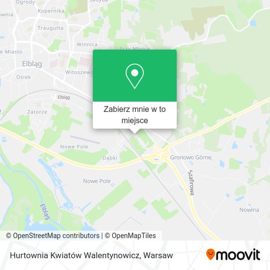 Mapa Hurtownia Kwiatów Walentynowicz