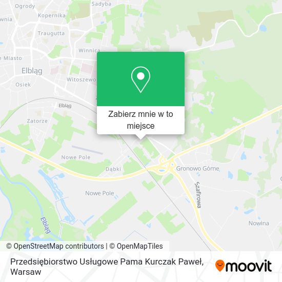 Mapa Przedsiębiorstwo Usługowe Pama Kurczak Paweł