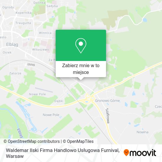 Mapa Waldemar Ilski Firma Handlowo Usługowa Furnival