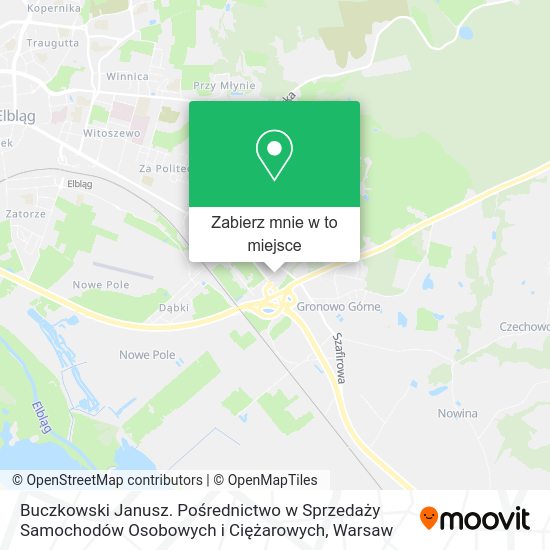 Mapa Buczkowski Janusz. Pośrednictwo w Sprzedaży Samochodów Osobowych i Ciężarowych